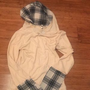 cream hoodie